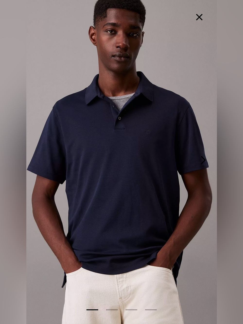 NWT Men’s Calvin Klein Jeans Cotton Classic Polo Shirt Size Medium